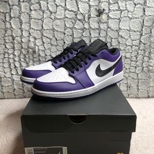 Jordan 1 low court purple